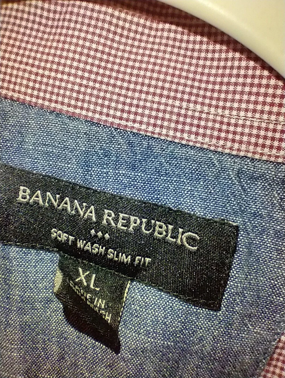 Banana Republic Soft Wash Slim Fit Long Sleeve Button Down Shirt Men's sz XL.